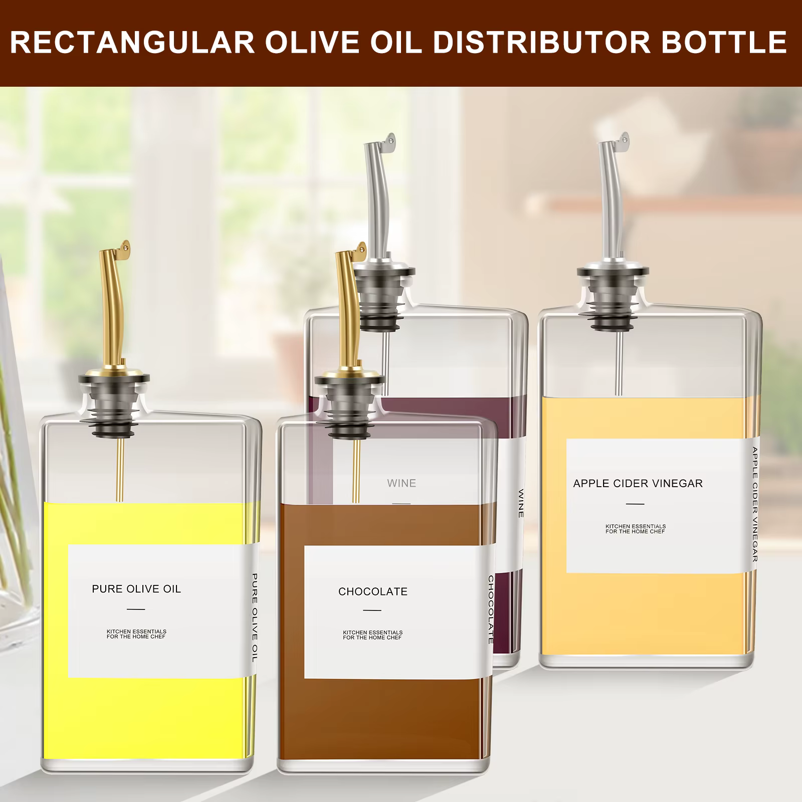 Distributeur de bouteilles d'assaisonnement en verre