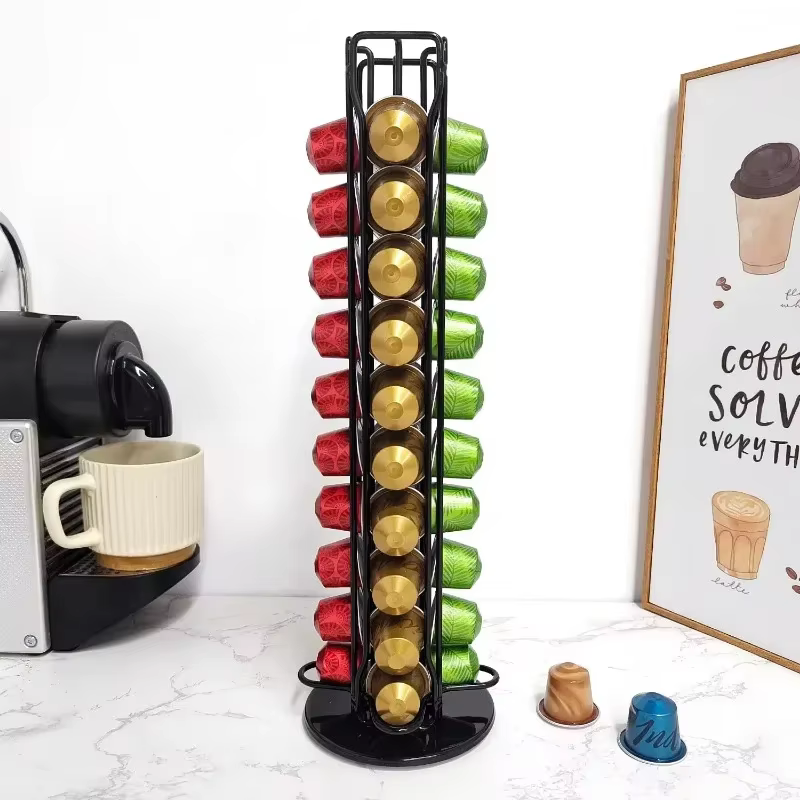 40 dosettes de café en or Nespresso porte-dosette