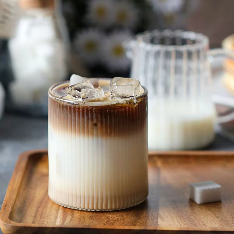 1/6 pièces tasse en verre japonaise lait café