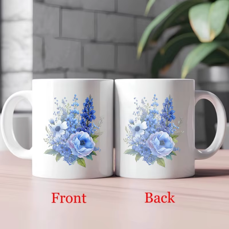 Tasse en céramique de conception florale