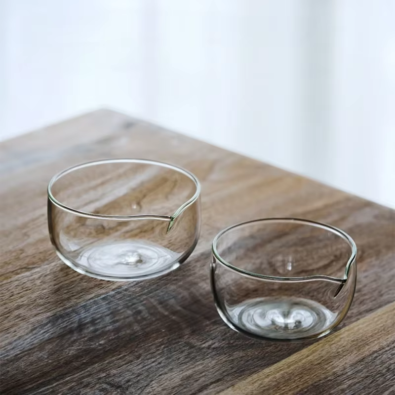Filles en verre de style japonais transparent