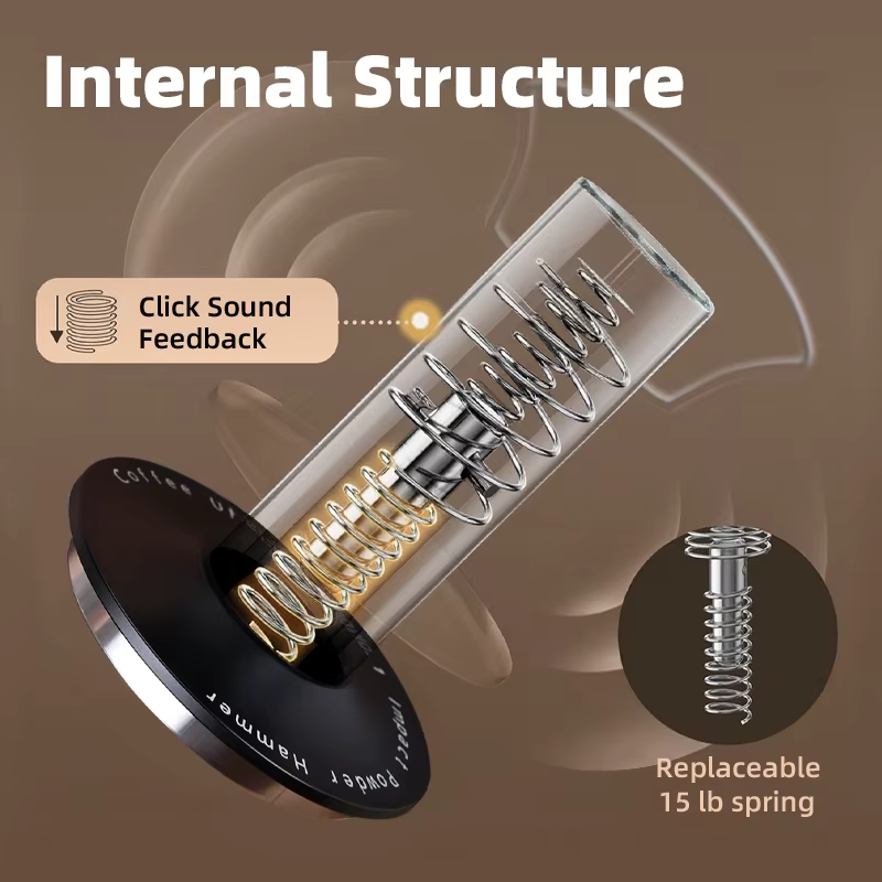 Tamper à expresso Havmore avec retour sonore