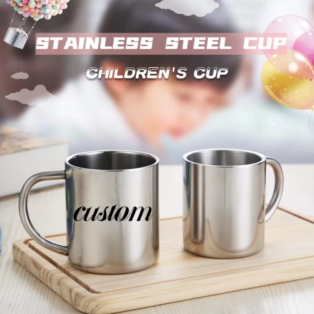 Tasse en acier inoxydable avec PHOTO personnalisée