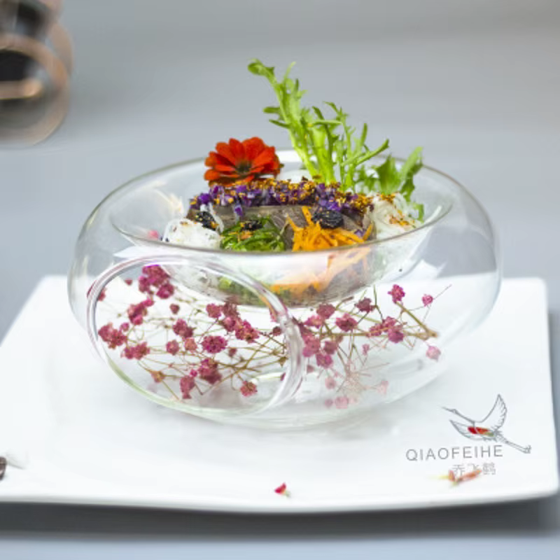 Bols à salade en verre à haute teneur en borosilicate