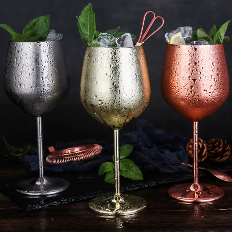 Verre à vin en acier inoxydable