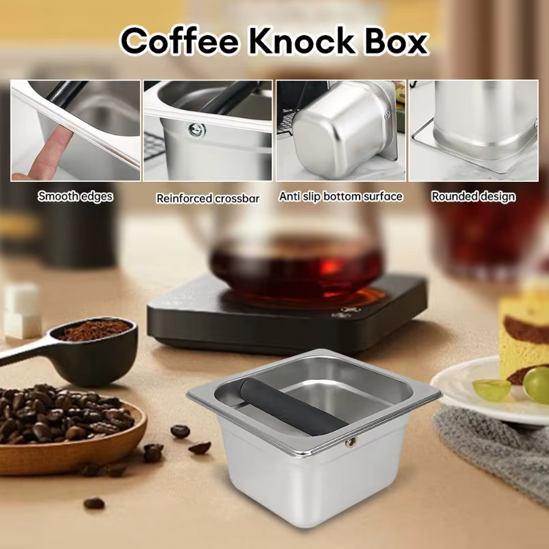 Knock Box-Poubelle à benne pour moudre le café Barista