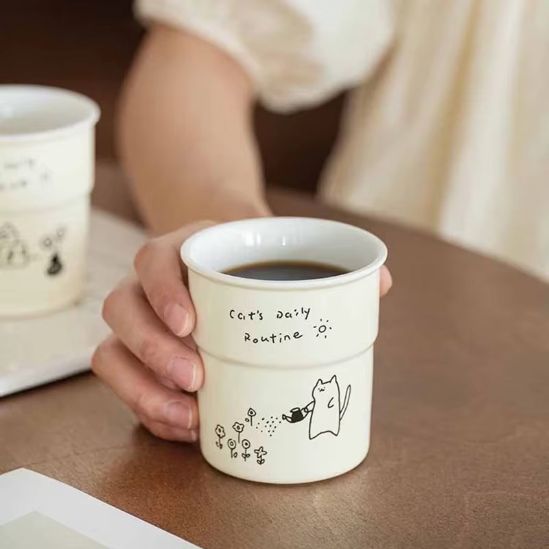 Tasse à café imprimée de 225ml