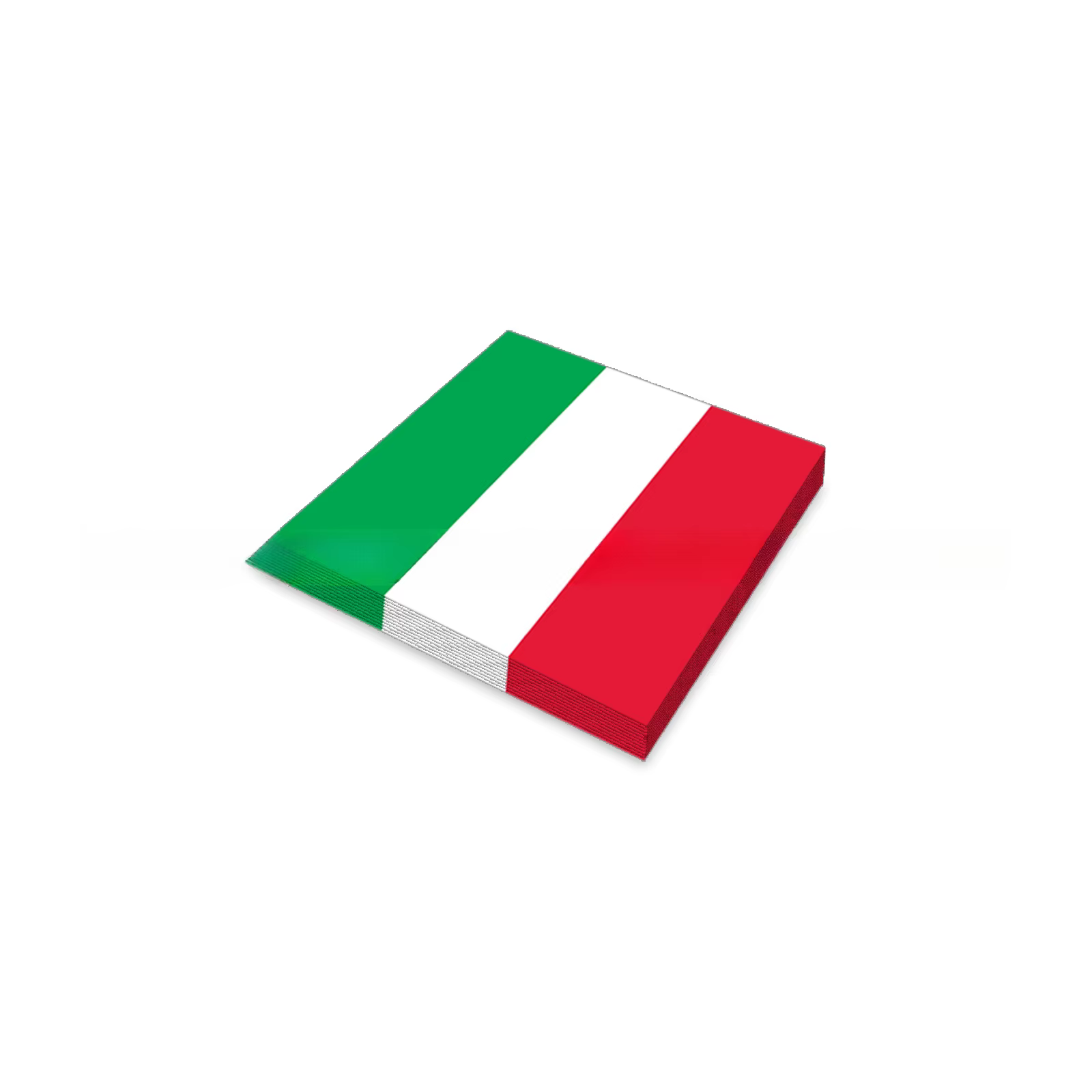 Ensemble de vaisselle sur le thème du drapeau italien