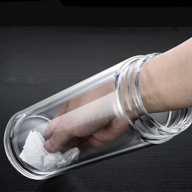 Bouteilles de thé en verre étanches avec infuseur