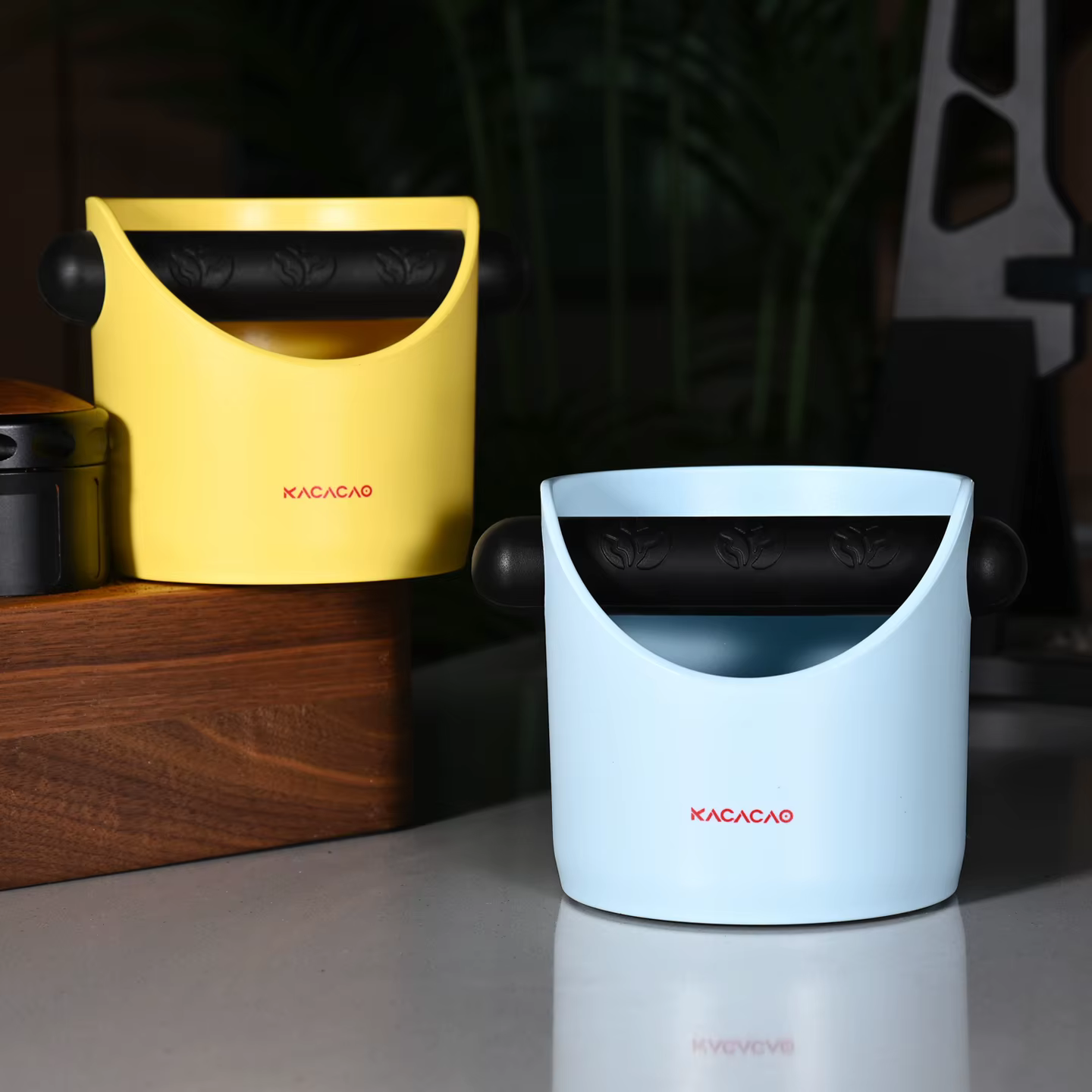 Boîte à déchets de café KACACAO antidérapante et antichoc pour barista