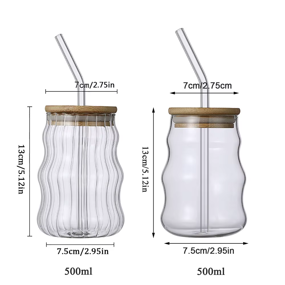 Verres à eau en verre de 530ml