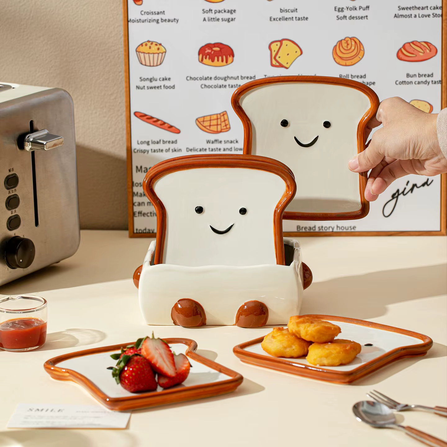 Ensemble de plats décoratifs en céramique pour sauce