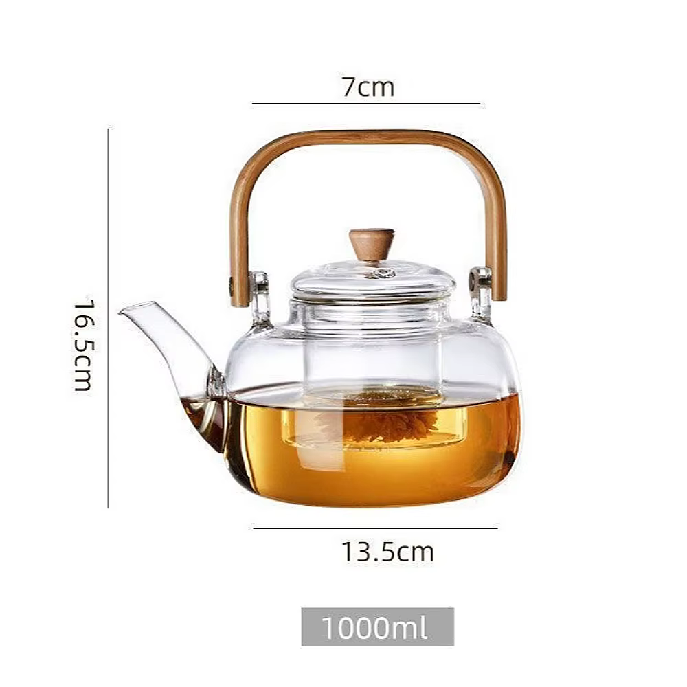Théière en verre avec infuseur