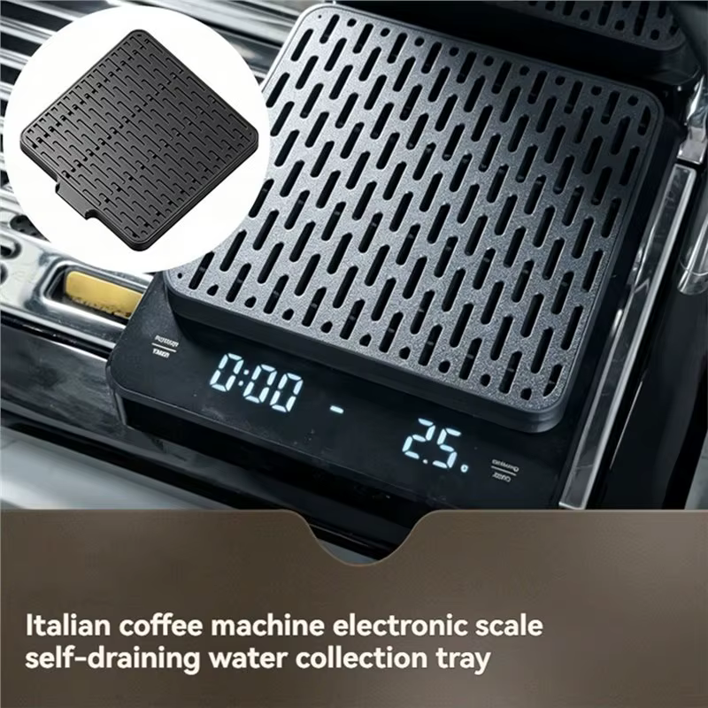Plateau de récupération A69edrip pour machine à expresso avec fonction d'auto-vidange – Outil de mesure de café de style italien pour la cuisine domestique