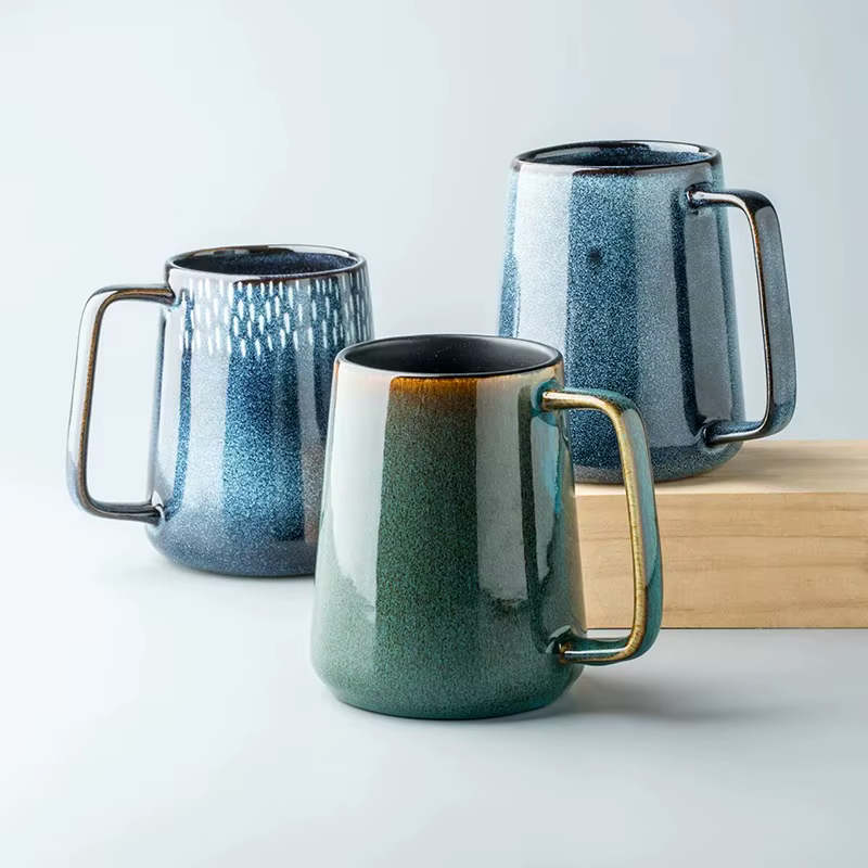 Grandes tasses à café en céramique de 24 oz/700 ml avec poignée : Tasse à thé et à eau jumbo idéale pour le bureau et