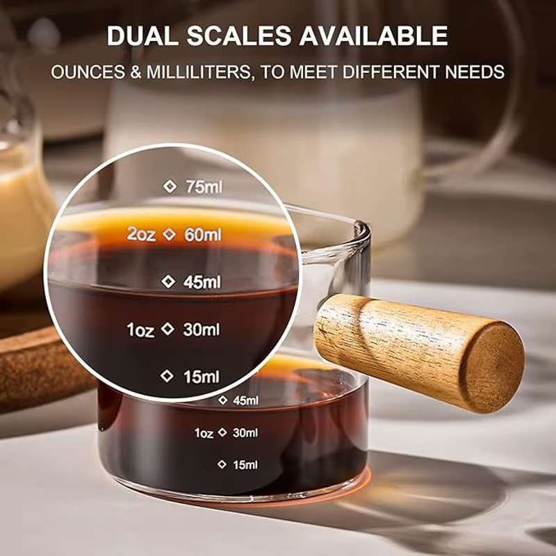Tasse à lait en verre, petit gobelet à espresso en verre