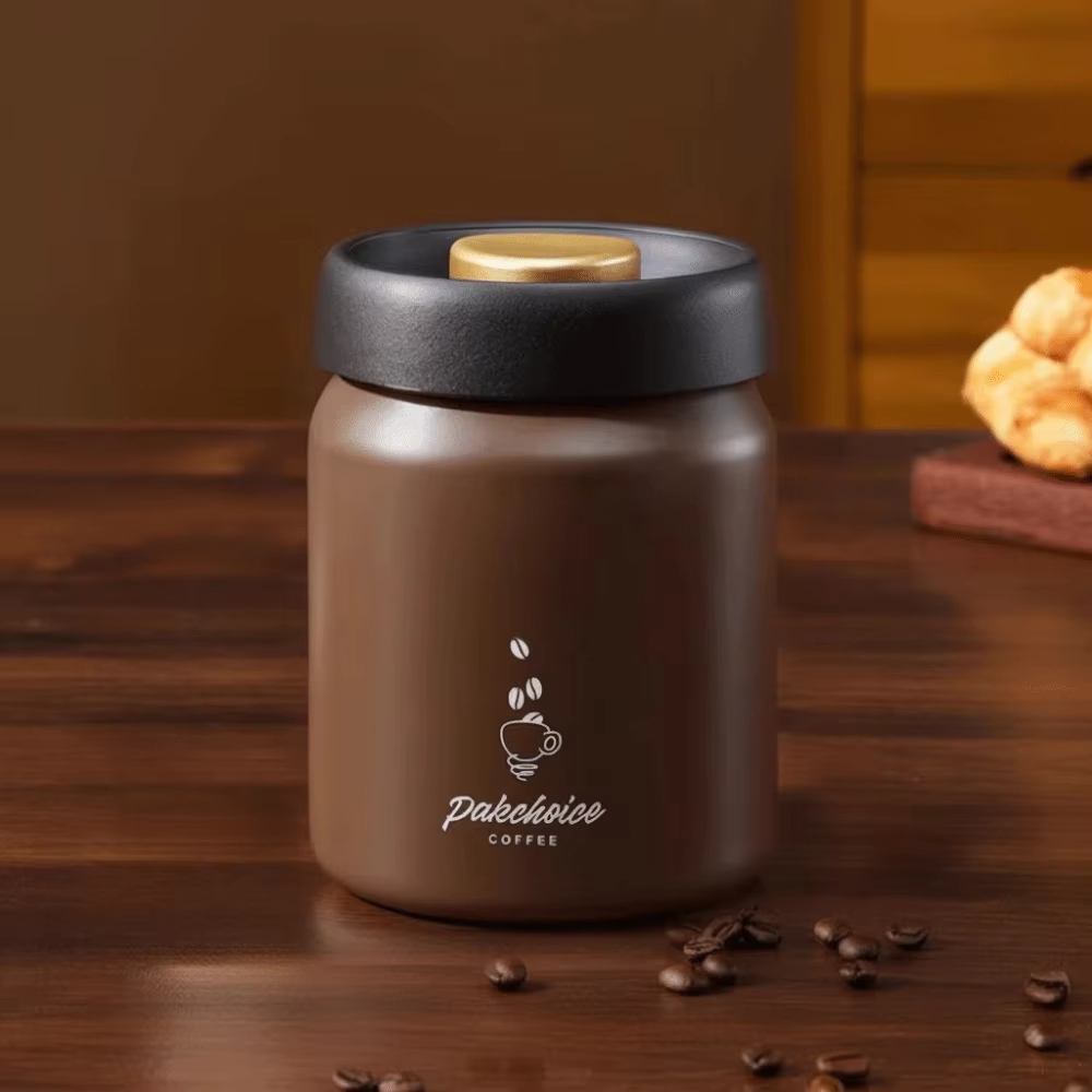 Récipient à café sous vide en acier inoxydable
