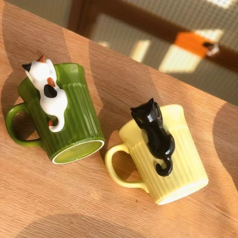 Mug à chat adorable – Tasse à café en céramique mignonne avec motif