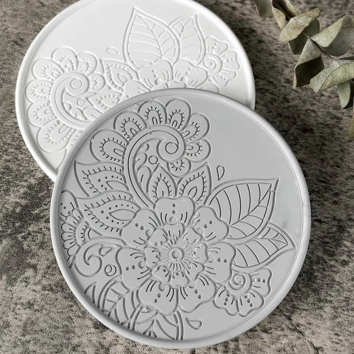 Moule rond en Silicone pour dessous de verre