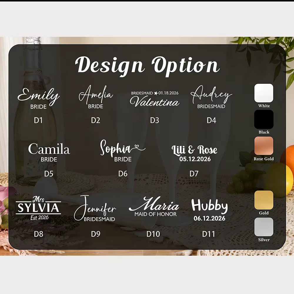 Flûtes à Champagne personnalisées pour mariage