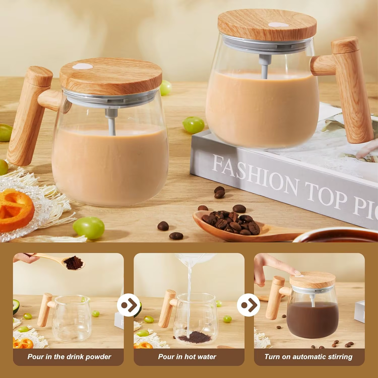 Tasse à agitation automatique de 400ML