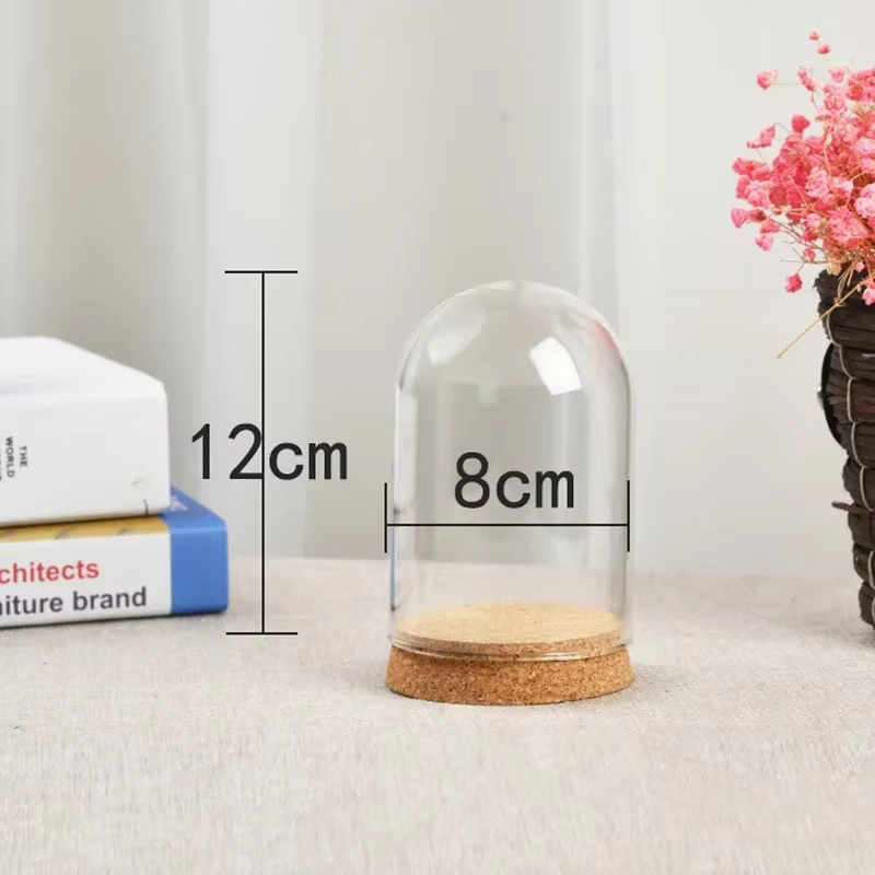 Cloche en forme de dôme en verre