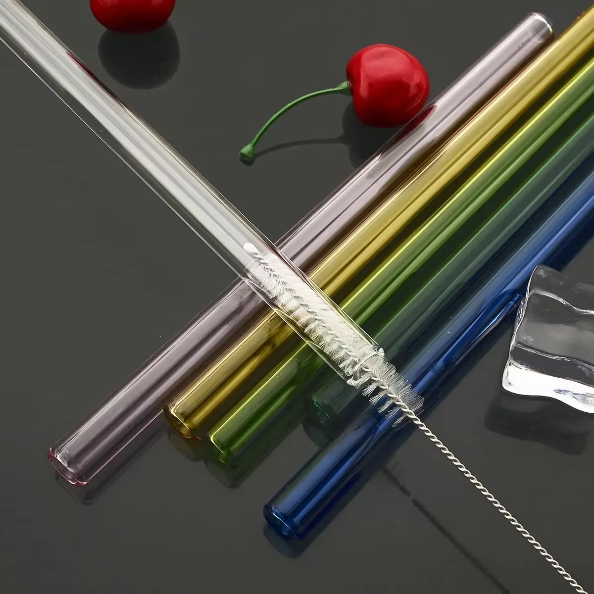 Pailles en verre à haute teneur en borosilicate