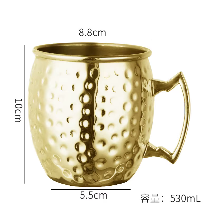 Tasses mules de moscou 500ml tasse à Cocktail en acier bière russie