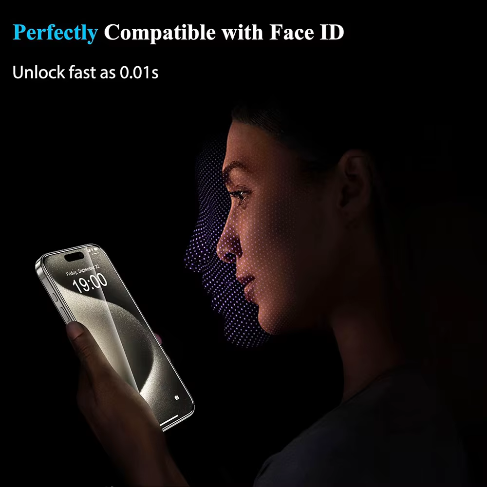Protecteur d'écran en verre pour iPhone, Film de protection en poly, Verre du Guatemala pour iPhone 16 15 14 13 12 11 Pro Max 7 8 Plus X XS Max, 4 pièces