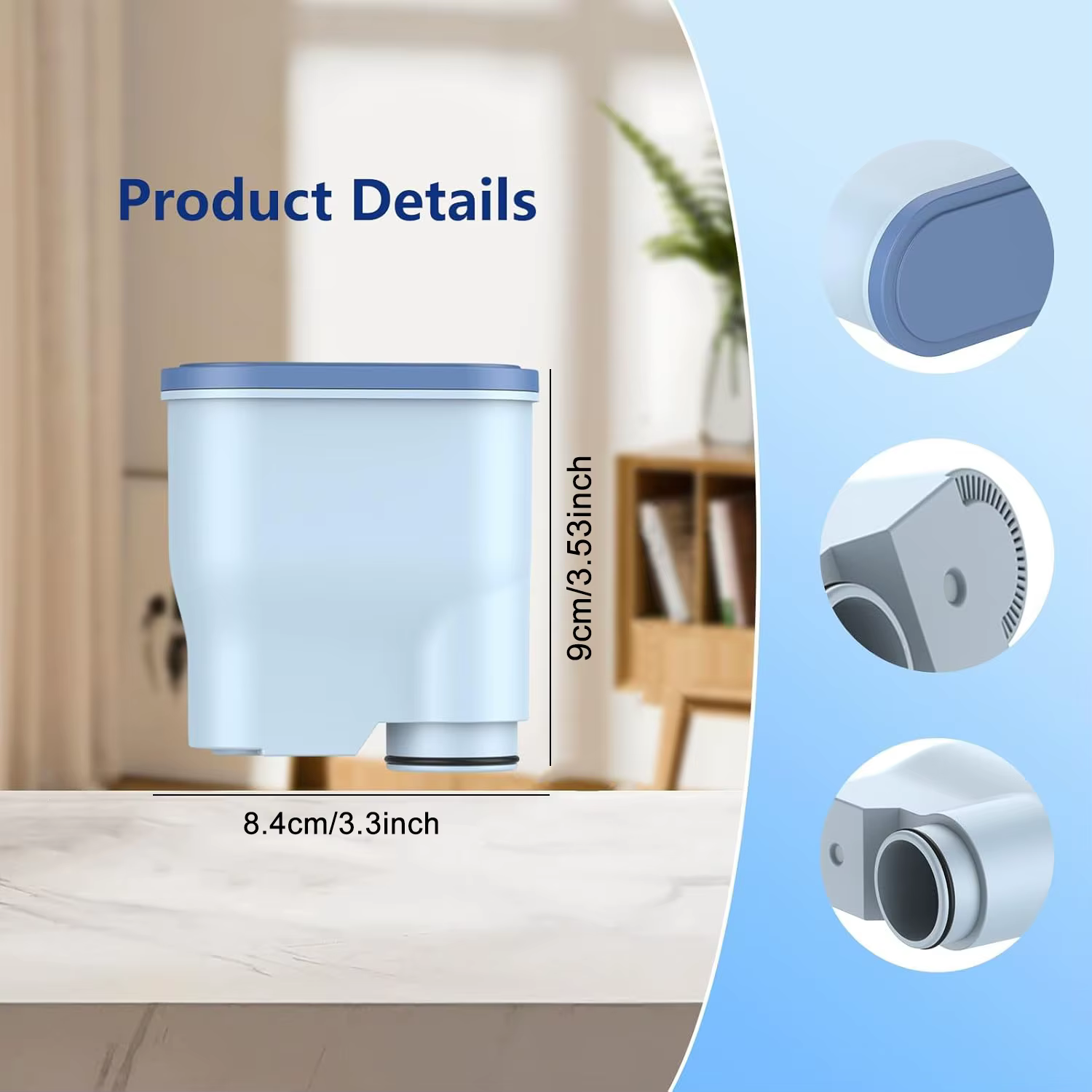 Paquet de 1/2/4 filtre à café CA6903 Compatible avec Philips AquaClean
