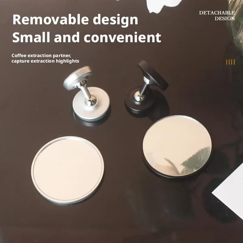 Miroir d'extraction de café à 360° ° Lentille réfléchissante magnétique rotative haute définition pour machine à