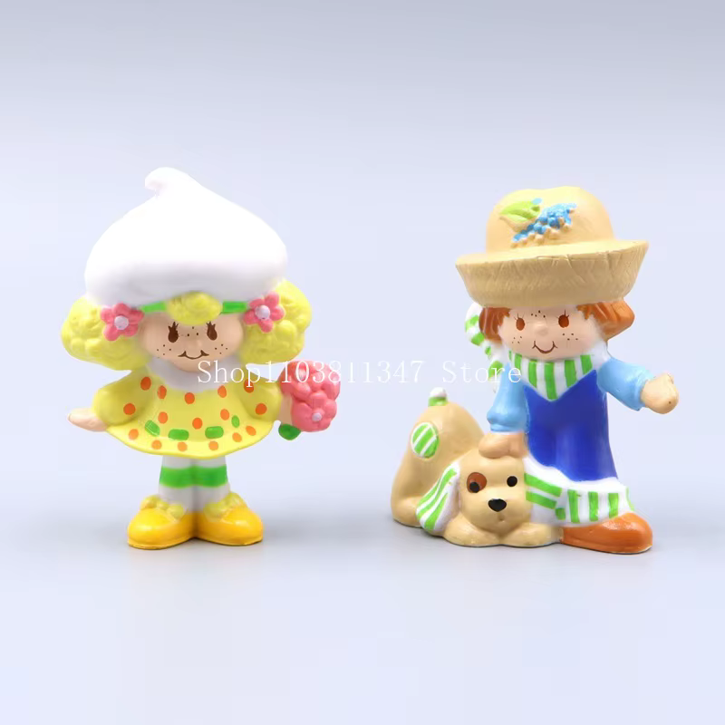 Figurines mignonnes de l'anime Strawberry Girl, 6 pièces, figurine d'action Strawberry Girl, modèle en PVC, jouet décoratif, cadeau de Noël, cadeau d'anniversaire