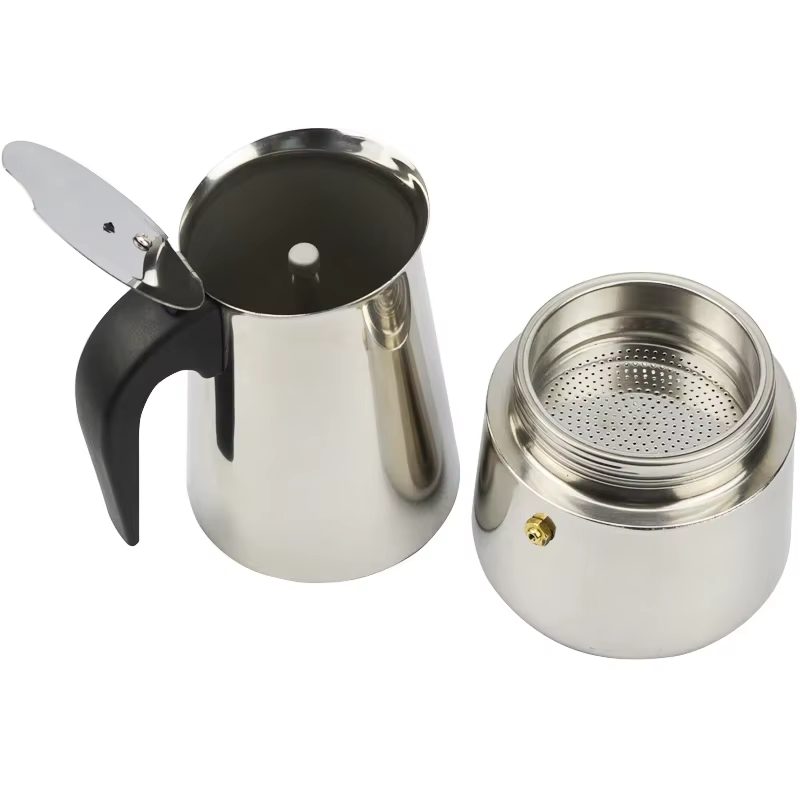 2/4/6/9 tasses cafetière en acier inoxydable Moka Pot