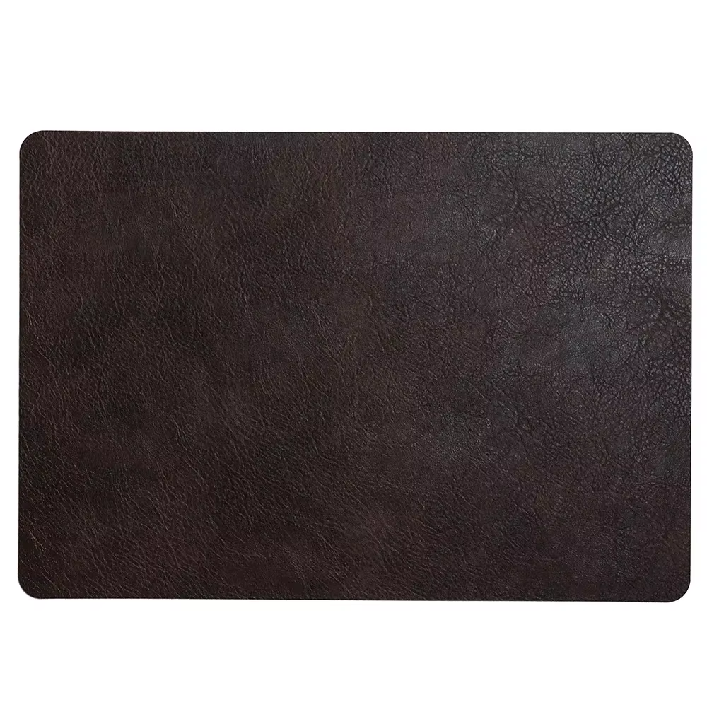 Napperons en cuir PVC avec Texture peau de vache