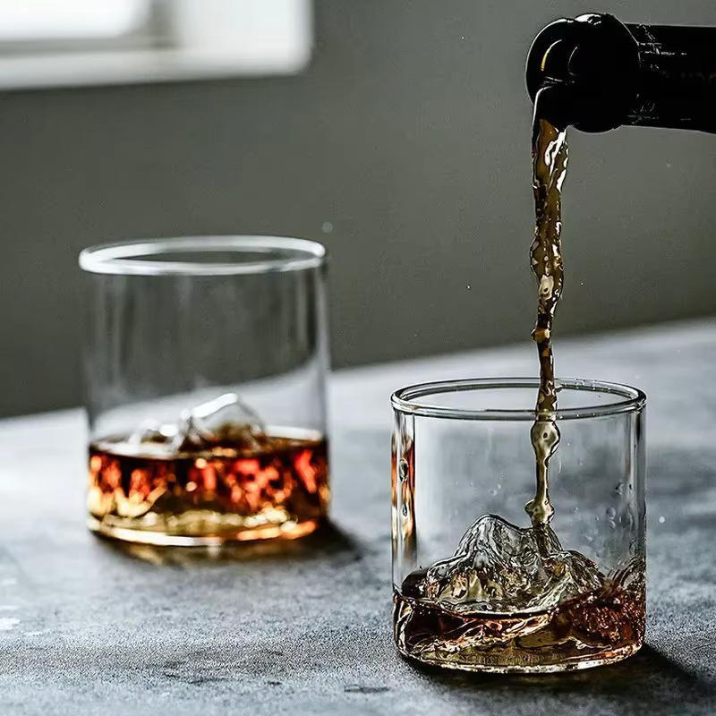 Tasse d'eau en verre polyvalente Transparent 180/300ML