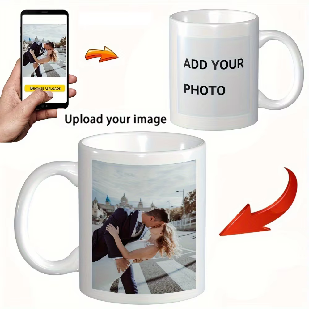 Mug personnalisé avec impression photo - Tasse en céramique personnalisée