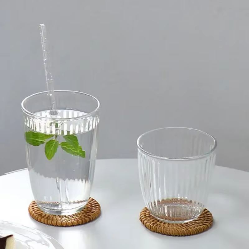Tasse à Café Glacé au Latte en Verre Transparent