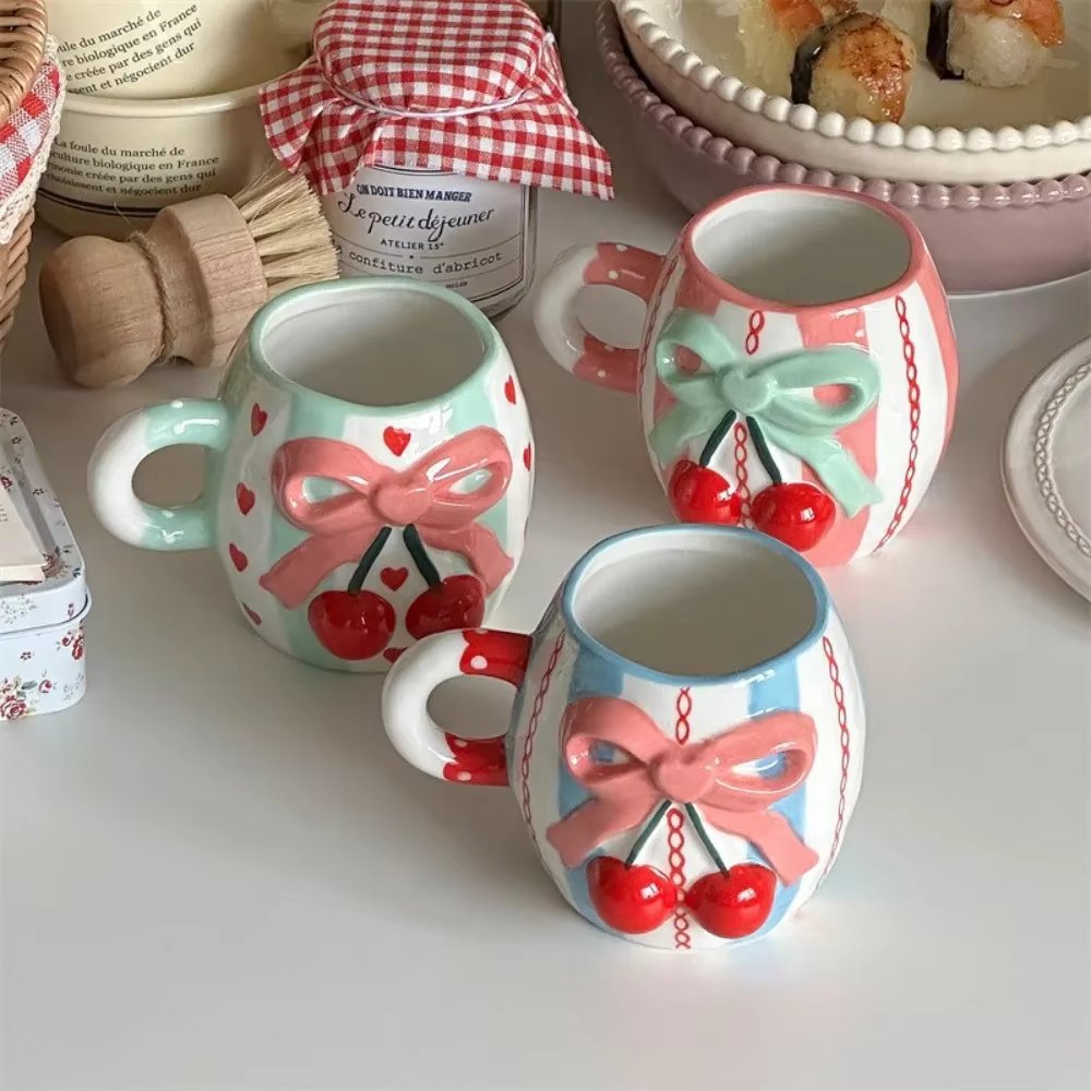 Tasse à café en forme de fleur rose pour femmes et filles