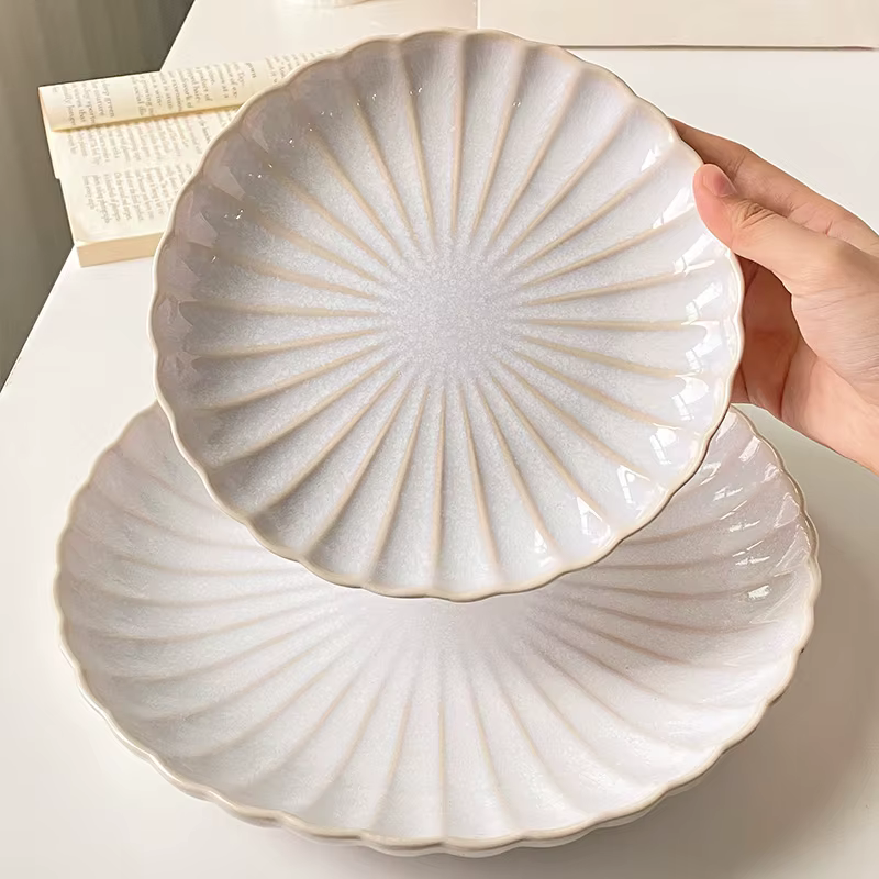 Assiettes de Style Premium, plats ménagers, pâtes en céramique, assiettes à Steak de Style européen