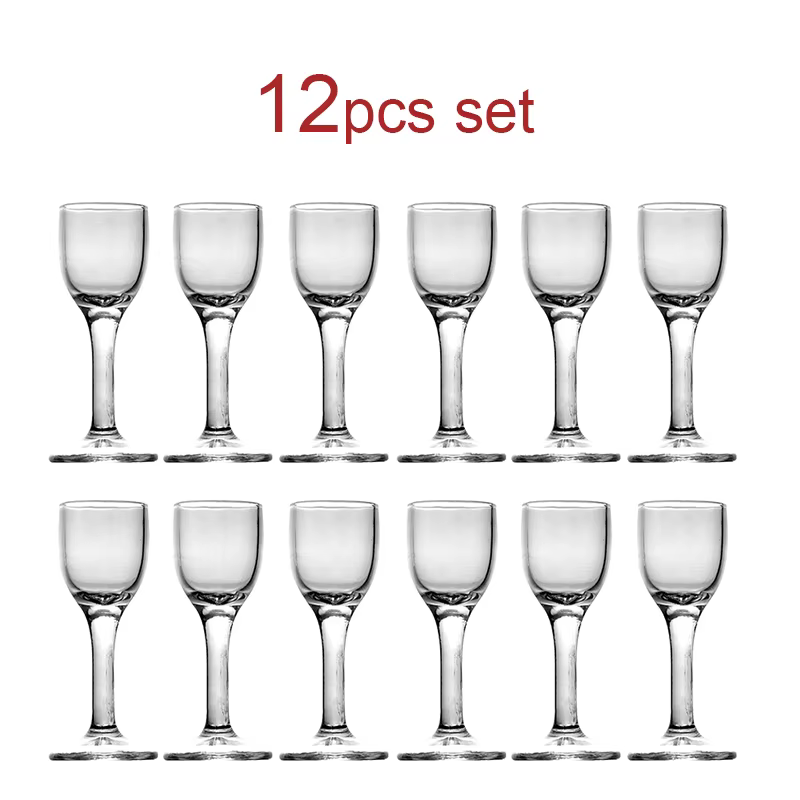 Ensemble de verres à liqueur à pied haut