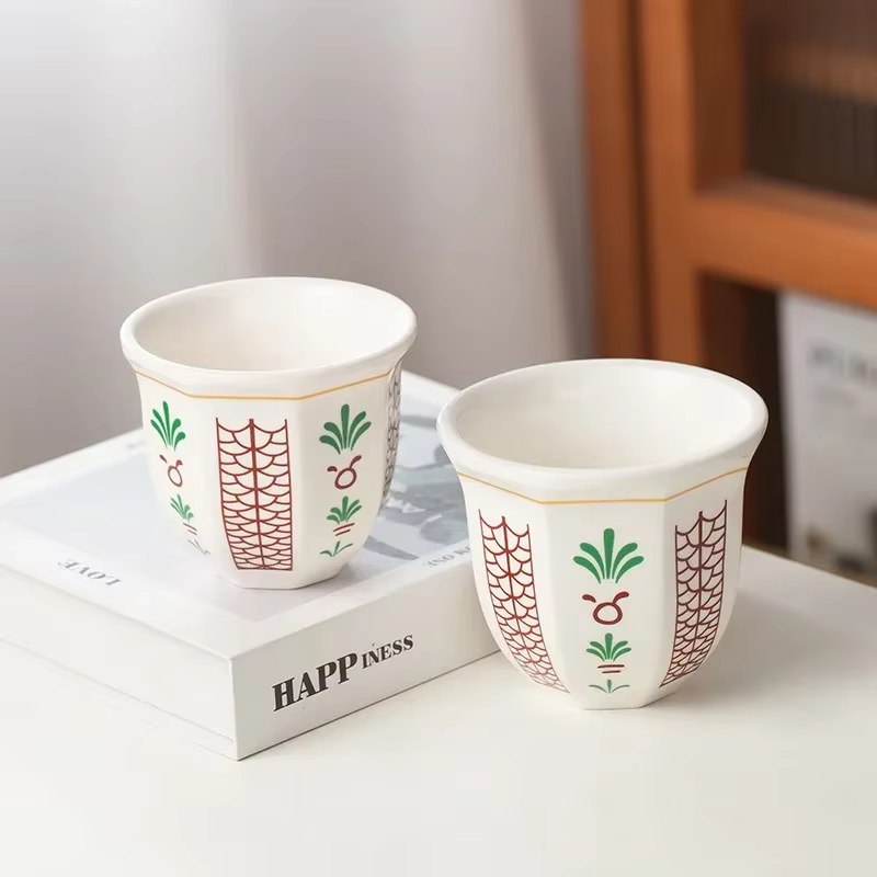 180 ml/250 ml tasses à expresso Art fleur motif tasse à café Latte