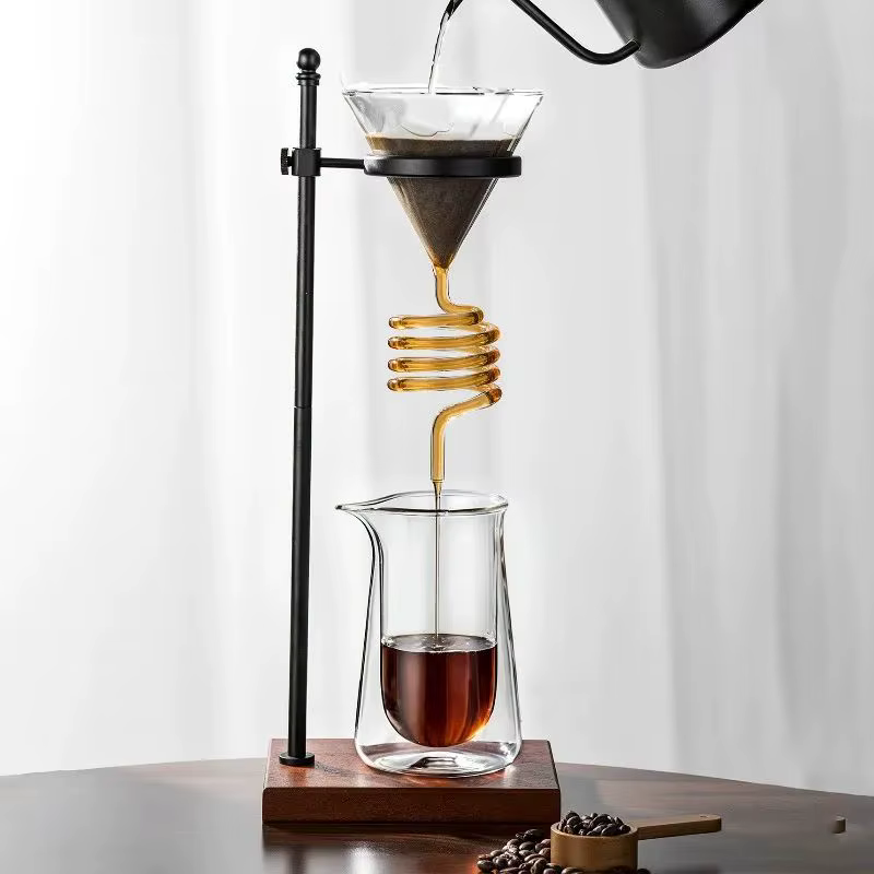 Support de filtration en spirale pour café, style INS, pour V60 Chemex