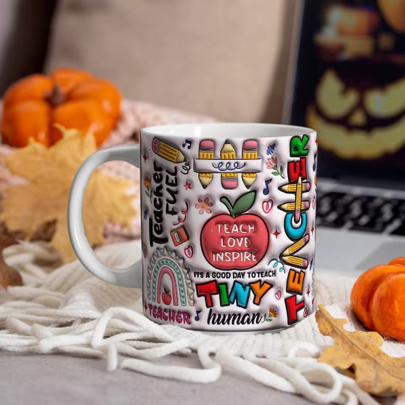 Tasse d'enseignant avec citation personnalisée