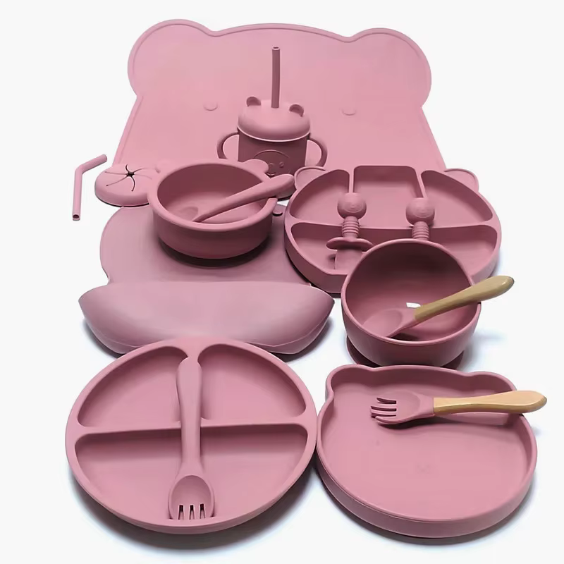 Ensemble d'ustensiles en silicone pour enfants