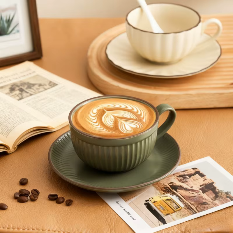 Tasse à café en céramique INS de haute qualité 250ml-300ml