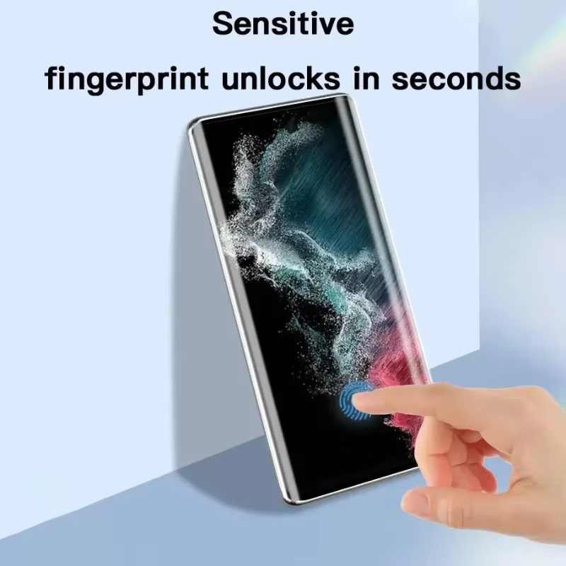 Film de verre trempé UV pour Samsung Galaxy S24 S23 S22 S21 S20 Ultra Plus, protecteur d'écran entièrement incurvé pour S24Ultra