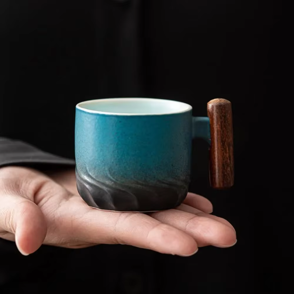 Tasse à café rétro en céramique de 80ml