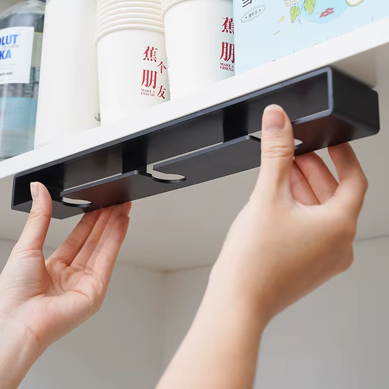 Cintre de verre à vin en plastique Non perforé