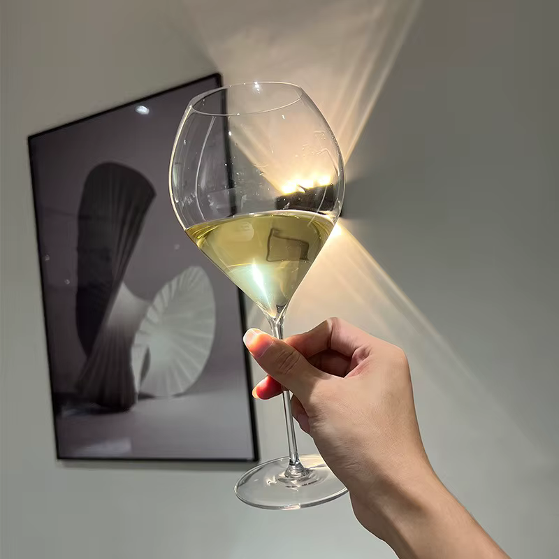 Verres à vin rouge transparents Ultra-fins de 600ml