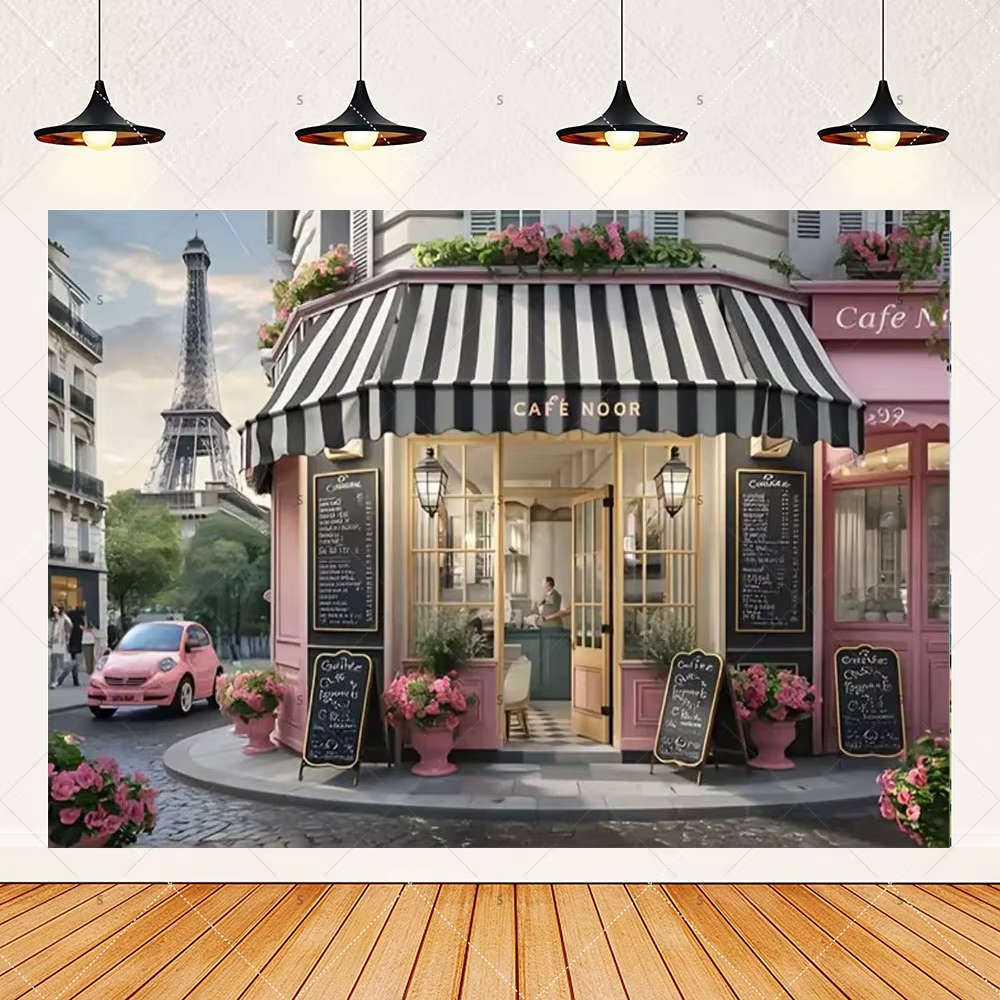 Décor de café parisien
